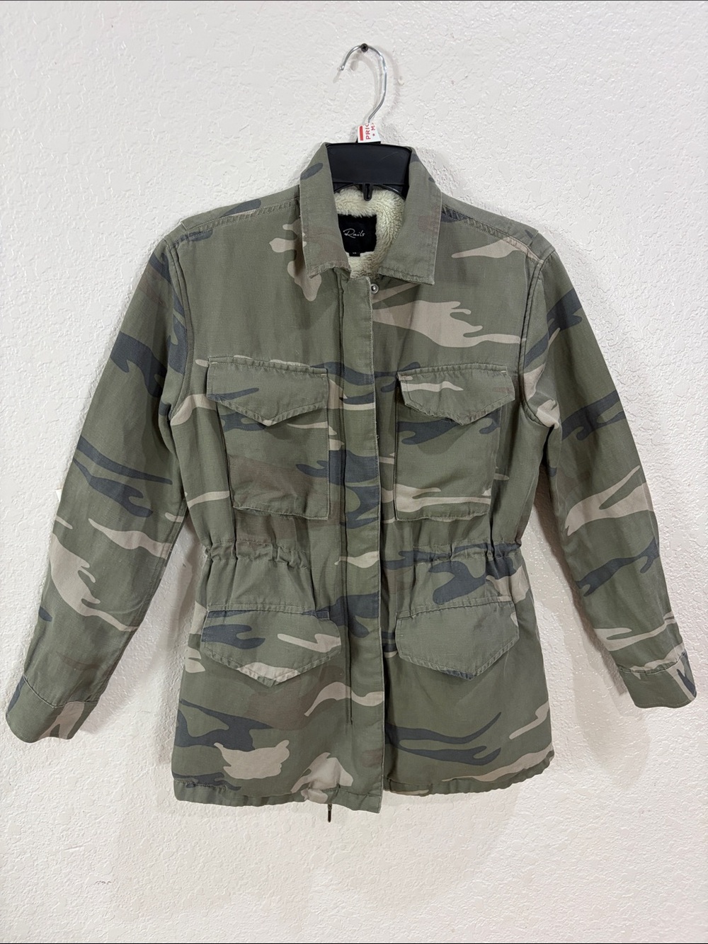 Rails,Size XS,Camo Utility Jacket - Olive Green